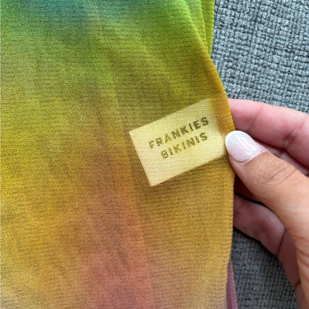 Frankies Bikini Sheer Rainbow Cover-Up Pants